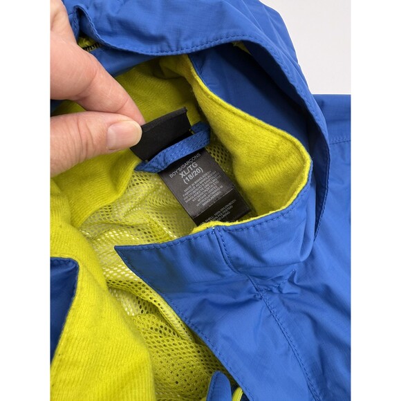 North Face Jacket Boys XL Hyvent Blue Yellow Coat Rain Ski Parka Outdoors Kids - Picture 6 of 16